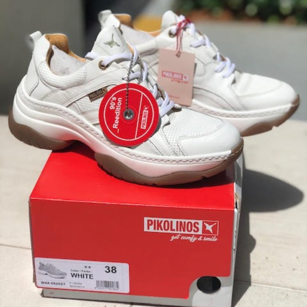 🆕Pikolinos Cabanes Sneaker, White, sz 38 (7.5-8) - Picture 2 of 9